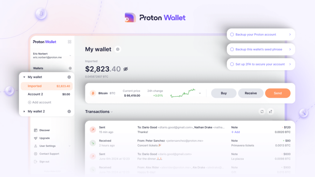 Privacy-Focused Proton Introduces Self-Custody Bitcoin Wallet