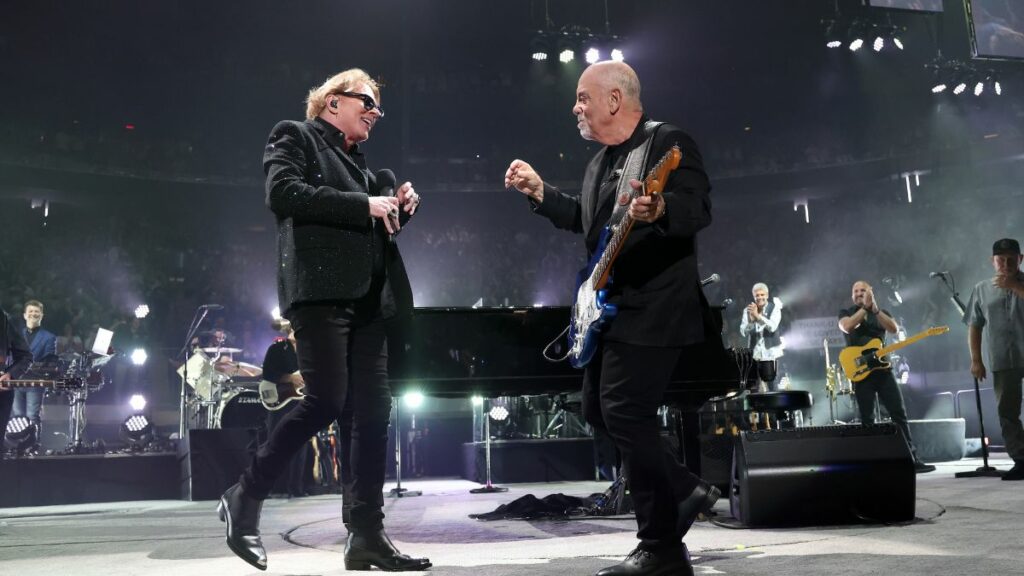 “Who knew Billy could play guitar?” Billy Joel rocks a Strat with Axl Rose in surprise cover of AC/DC’s Highway to Hell