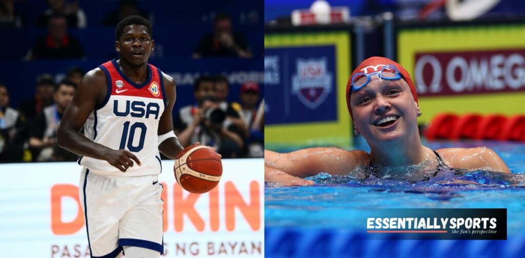 Anthony Edwards, The Only Swimmer In USA Basketball, Makes An Appeal To 2x Olympian Phoebe Bacon