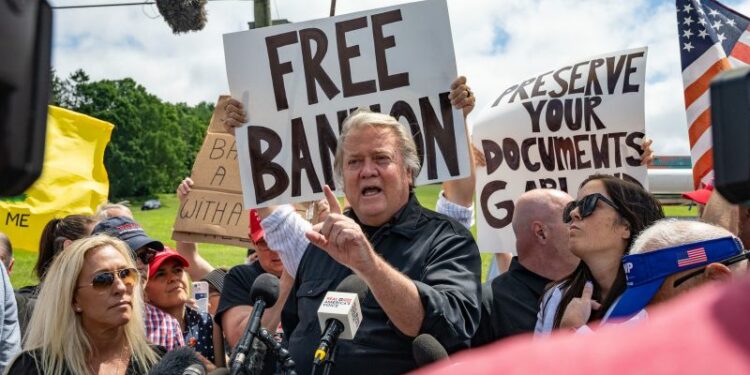 Steve Bannon is released from prison in time for the last-week push to Election Day