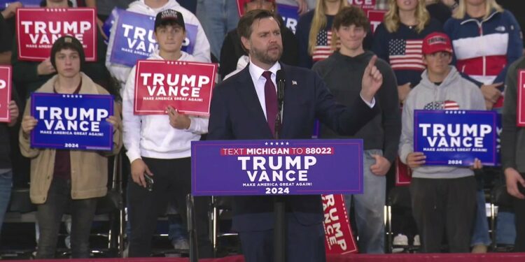 Republican VP candidate Vance defends tariffs, attacks Harris on economy in Waterford - FOX 2 Detroit