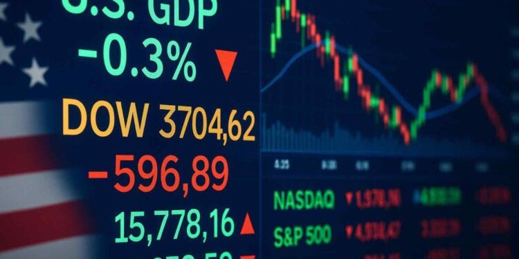 U.S. economy shrinks at 0.3% rate in first Trump-era GDP report – Axios